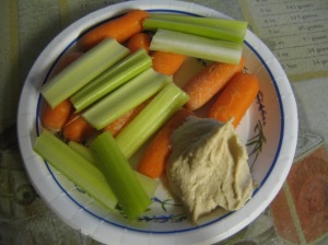 Hummus and veggies