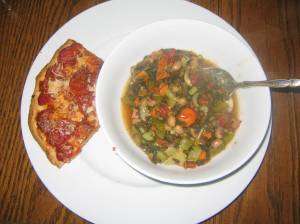 Rustic Tomato Pie with Wholesome Vegetable Soup