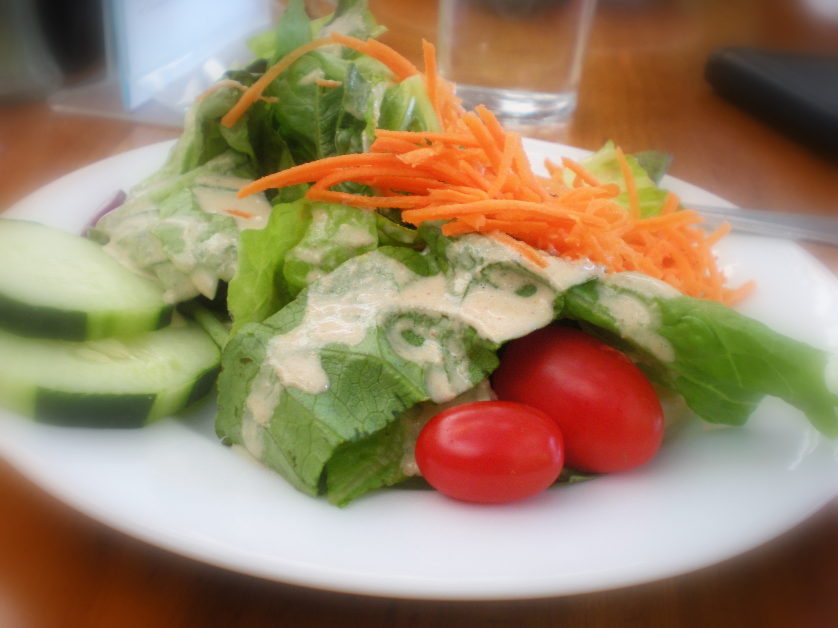 Garden Salad with Spicy Peanut-Lime Dressing