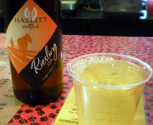 Hazlett Winery - A Fingerlakes Semi Dry Reisling