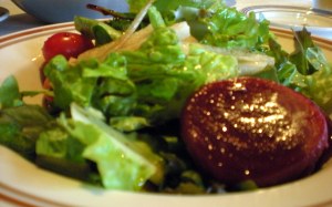 Mixed Greens and Jicama salad. Fresh, crisp, vibrant..the beets was sweet and just this side of firm. Perfect!